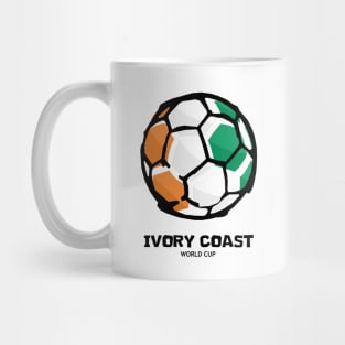 Ivory Coast Football Country Flag Mug